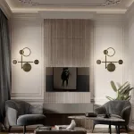 Настенный светильник ZINGY D Brass от ImperiumLoft