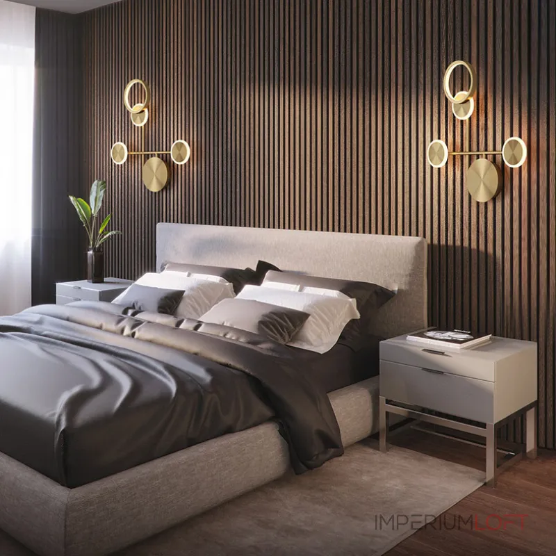 Настенный светильник ZINGY D Brass от ImperiumLoft