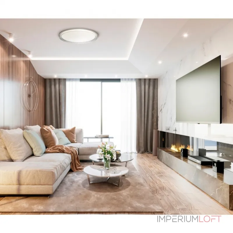 Настенно-потолочный светильник Сонекс COLOR SN 146 7643/EL LED 70Вт 3000-6000К D505 IP43 пульт ДУ Белый от ImperiumLoft