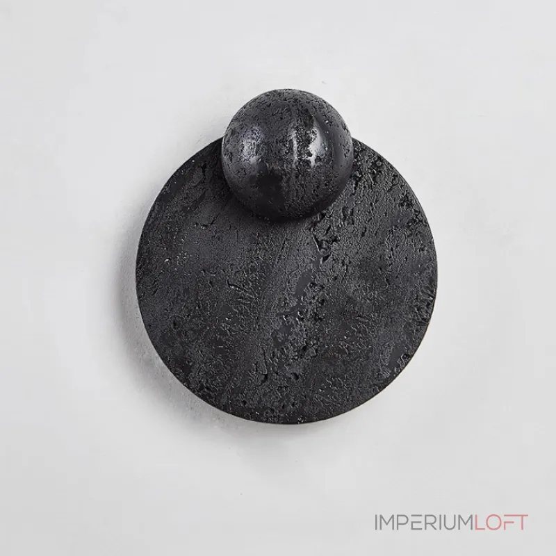 Настенный светильник PHANUEL Black из черного камня от ImperiumLoft