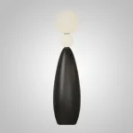 Напольный светильник из чередующихся черных и светящихся шаров разного размера STELLAN A