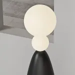 Напольный светильник из чередующихся черных и светящихся шаров разного размера STELLAN B