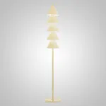 Серия минималистичных светодиодных торшеров в виде стилизованной ёлки из расположенных друг над другом конусов BAUM Cream