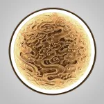 Настенный светодиодный светильник RODA WALL D40 Light Brown от ImperiumLoft