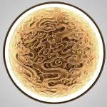 Настенный светодиодный светильник RODA WALL D60 Light Brown от ImperiumLoft