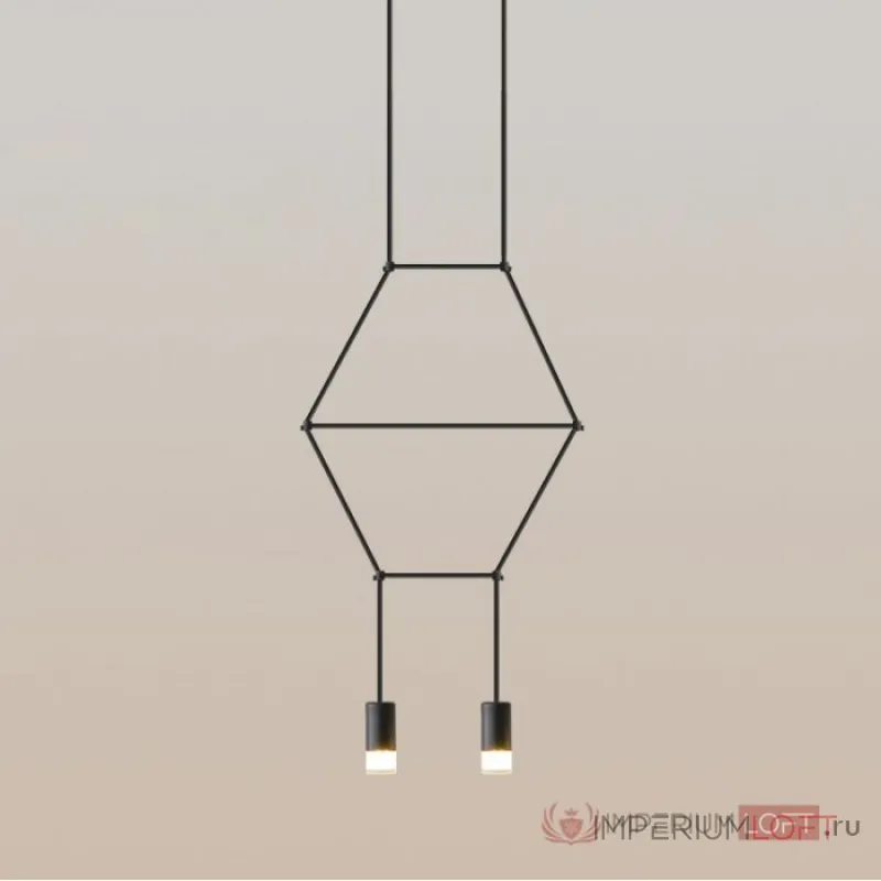 Подвесной светильник Via Wireflow polyhedral 2 Lineal Pendant Light от ImperiumLoft Подвесной светильник Via Wireflow polyhedral 2 Lineal Pendant Light от ImperiumLoft