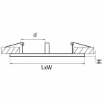 Рамка на 2 светильника Lightstar Intero 16 217527 от ImperiumLoft