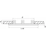 Рамка на 3 светильника Lightstar Domino 214537 от ImperiumLoft