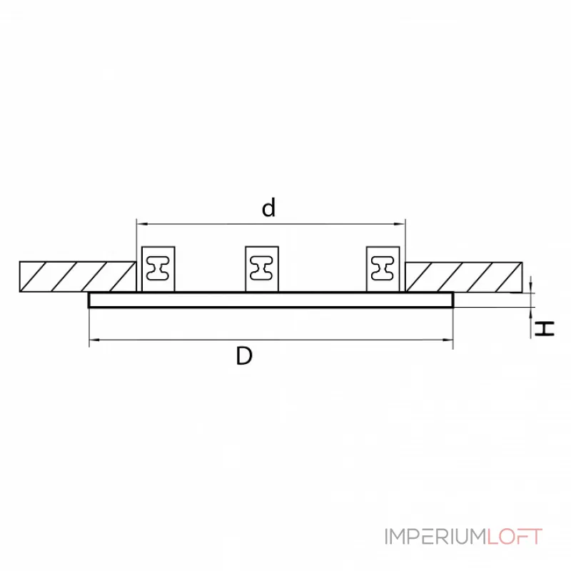 Рамка на 3 светильника Lightstar Intero 16 217639 от ImperiumLoft