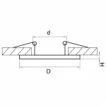 Рамка на 1 светильник Lightstar Intero 111 217917 от ImperiumLoft