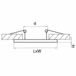 Рамка на 1 светильник Lightstar Intero 111 217819 от ImperiumLoft