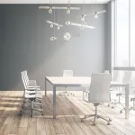 Подвесная люстра Pendant Horizontal L106 со стеклянными фактурными плафонами от ImperiumLoft