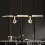Подвесная люстра Pendant Horizontal L106 со стеклянными фактурными плафонами от ImperiumLoft