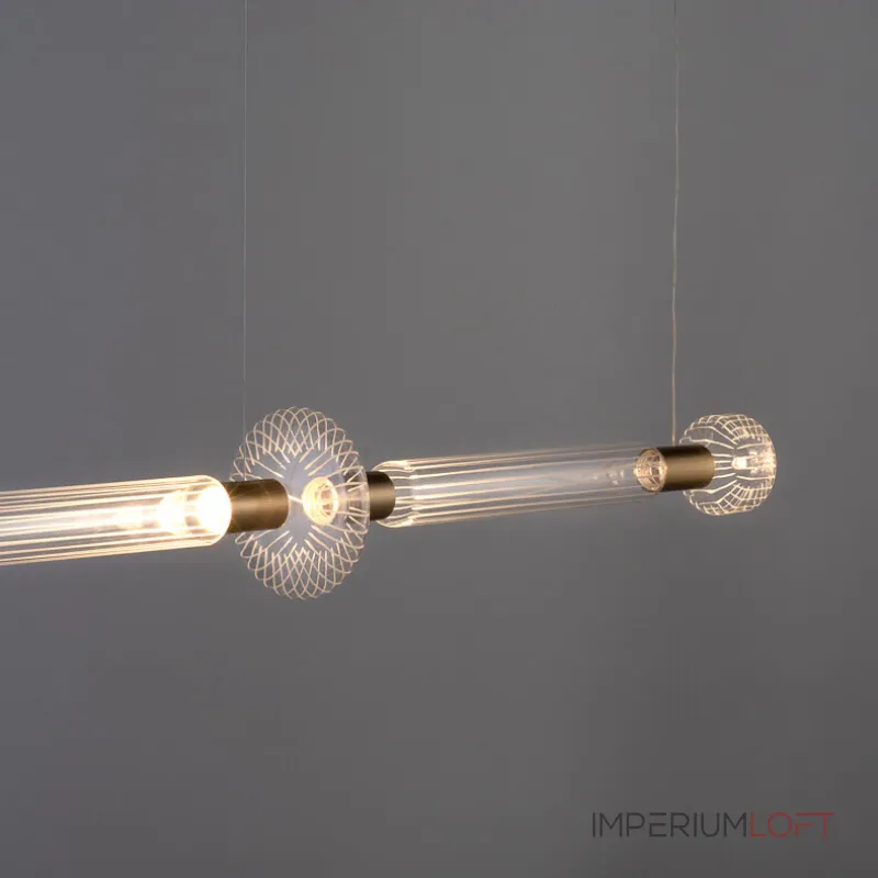 Подвесная люстра Pendant Horizontal L114 со стеклянными фактурными плафонами от ImperiumLoft Подвесная люстра Pendant Horizontal L114 со стеклянными фактурными плафонами от ImperiumLoft