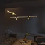 Подвесная люстра Pendant Horizontal L114  со стеклянными фактурными плафонами от ImperiumLoft
