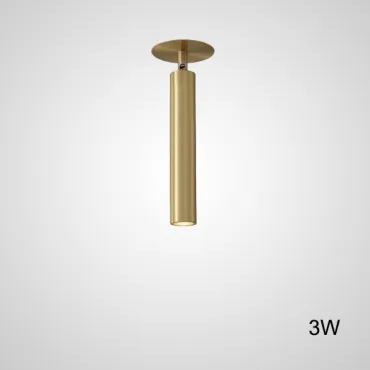 Встроенный потолочный точечный светильник LINO C H26 Brass 3W Встроенный потолочный точечный светильник LINO C H26 Brass 3W