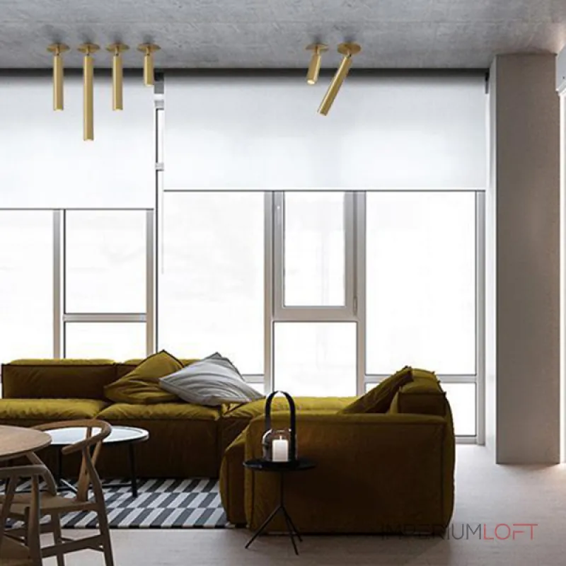 Встроенный потолочный точечный светильник LINO C H16 Brass 7W от ImperiumLoft