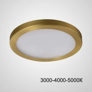 Точечный светодиодный светильник HEIN D10 Brass Трехцветный свет