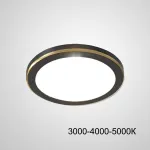 Точечный светодиодный светильник HEIN D12 Black Трехцветный свет от ImperiumLoft