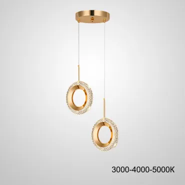 Подвесной светильник KEZIA DUO RING Трехцветный свет Подвесной светильник KEZIA DUO RING Трехцветный свет