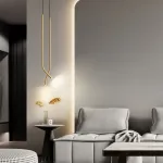 Подвесной светильник ZAKRIS DUO Brass от ImperiumLoft