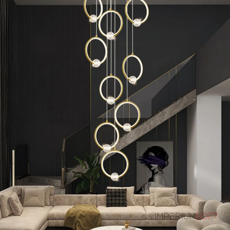 Подвесной светильник LUANA MORE L7 Brass от ImperiumLoft