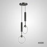 Подвесной светильник RING DUO A Black 4000К от ImperiumLoft