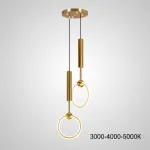 Подвесной светильник RING DUO A Brass Трехцветный свет от ImperiumLoft