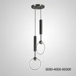 Подвесной светильник RING DUO A Black Трехцветный свет от ImperiumLoft