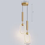 Подвесной светильник RING DUO B Brass Трехцветный свет от ImperiumLoft