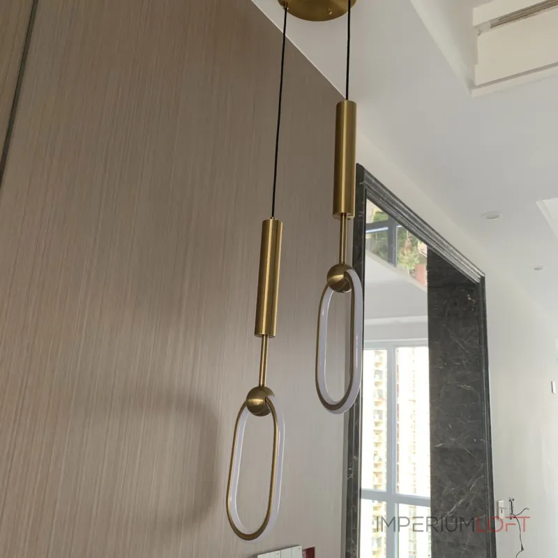 Подвесной светильник RING DUO B Brass Трехцветный свет от ImperiumLoft