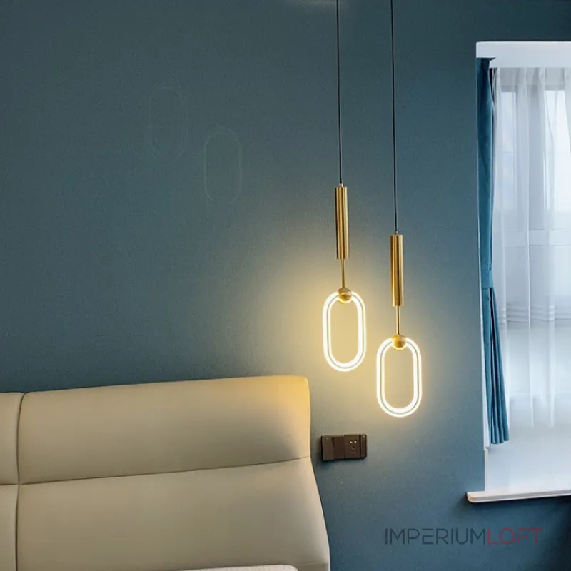 Подвесной светильник RING DUO B Brass Трехцветный свет от ImperiumLoft