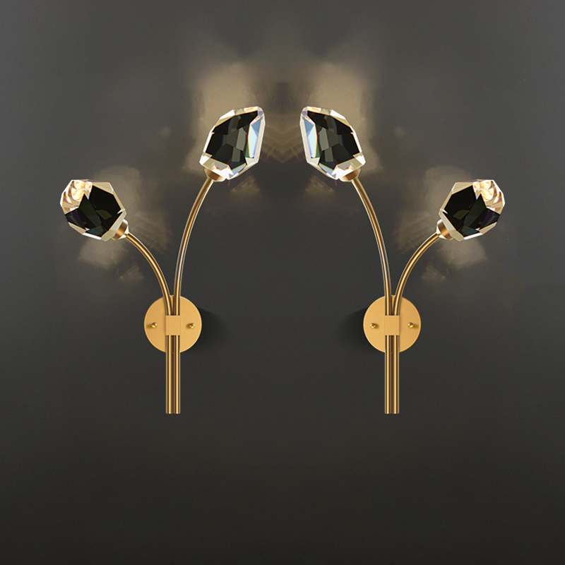 Настенный светильник CRISTEL C WALL L38 Right Brass от ImperiumLoft