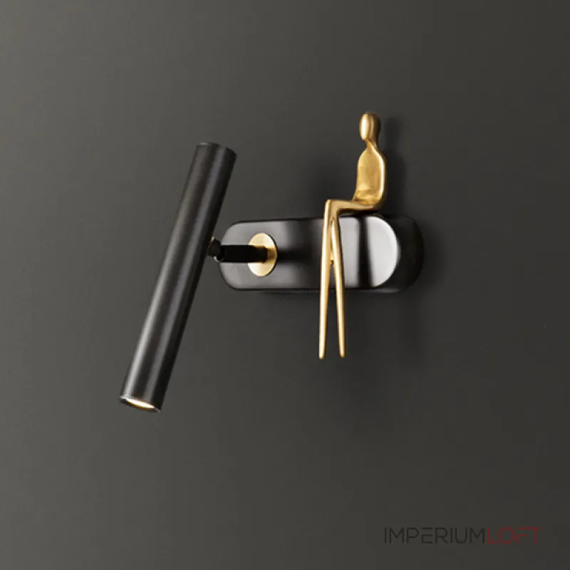 Настенный светильник REMUS Left Black от ImperiumLoft