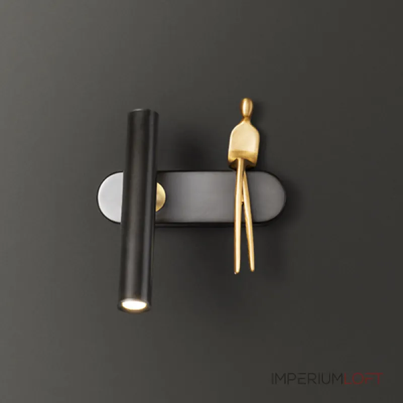 Настенный светильник REMUS Left Black от ImperiumLoft