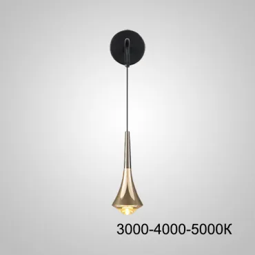 Настенный светильник CAI WALL Brass Трехцветный свет