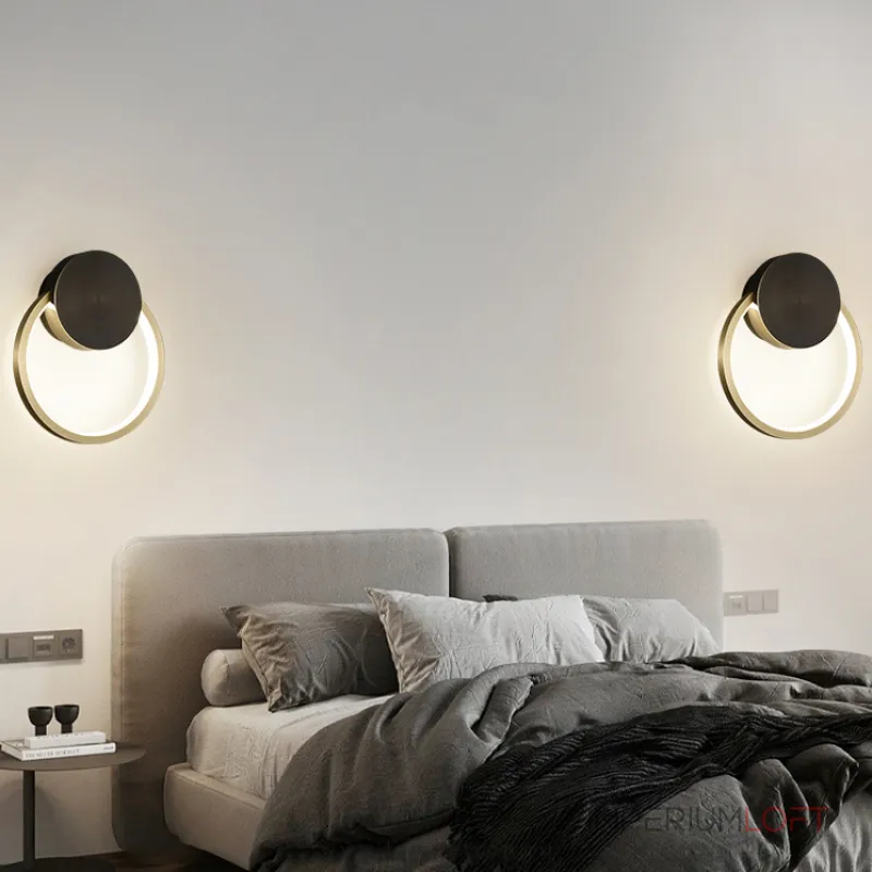 Настенный светильник WOLKE SMALL D20 Brass от ImperiumLoft