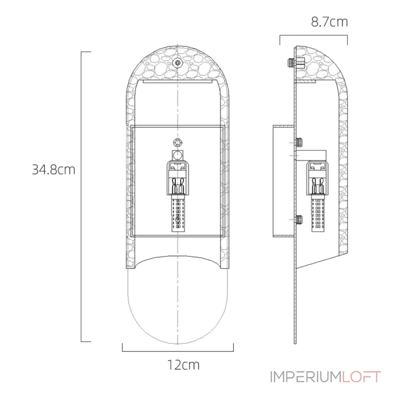 Настенный светильник VILHO Black от ImperiumLoft