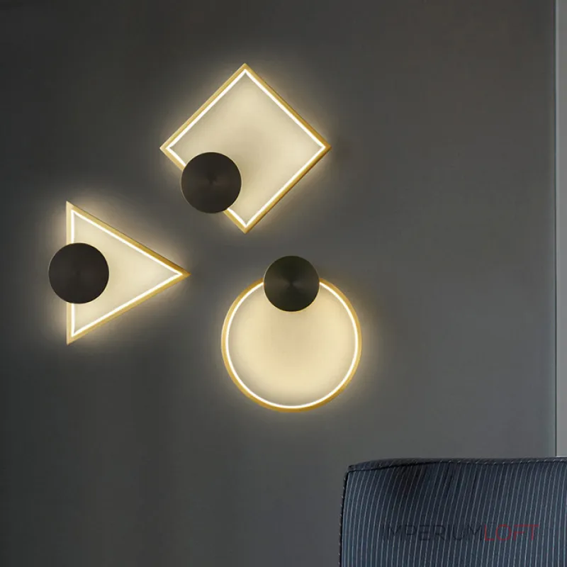 Настенный светильник WOLKE WIDE L24 Black от ImperiumLoft