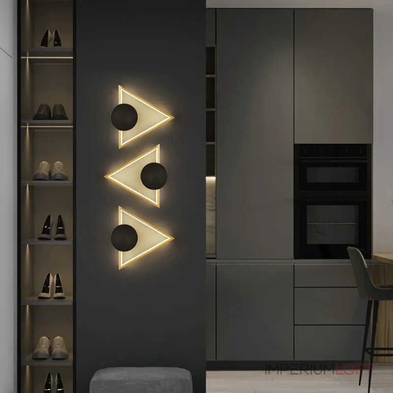 Настенный светильник WOLKE WIDE L24 Black от ImperiumLoft