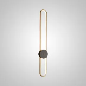 Настенный светильник HEIDY L H90 Brass Black