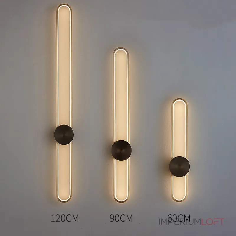 Настенный светильник HEIDY L H90 Brass Black от ImperiumLoft