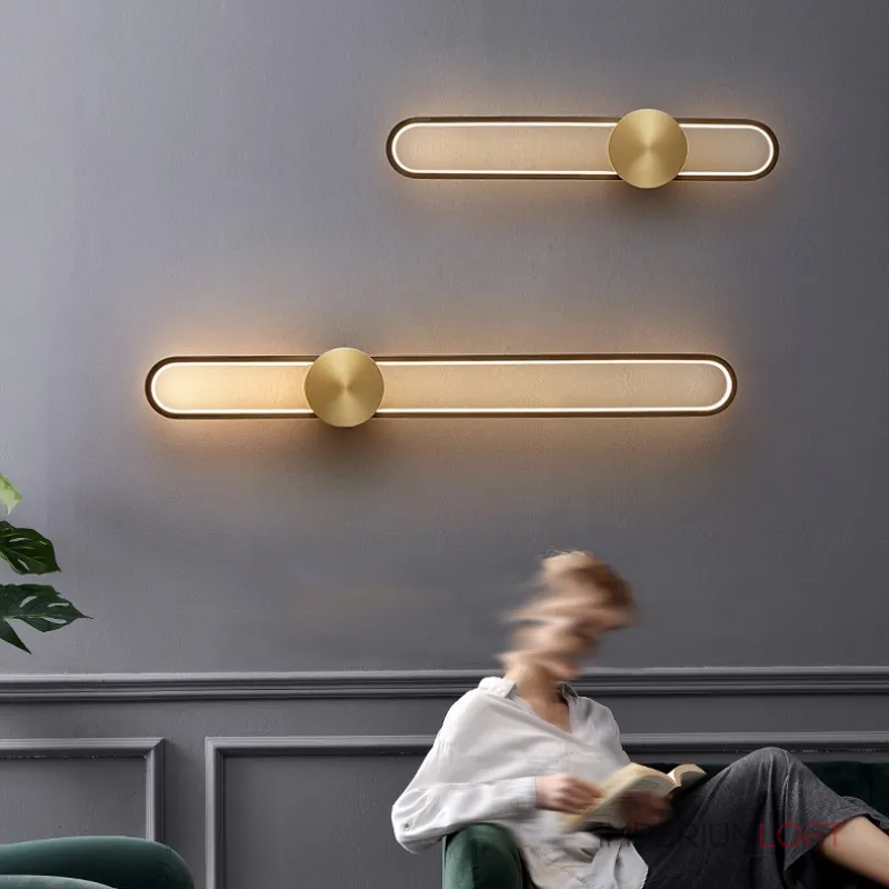 Настенный светильник HEIDY L H90 Brass Black от ImperiumLoft