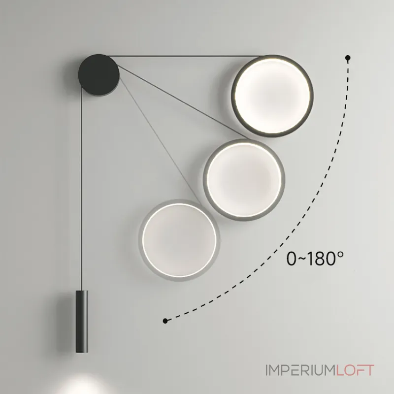 Настенный светильник HOOK Right от ImperiumLoft