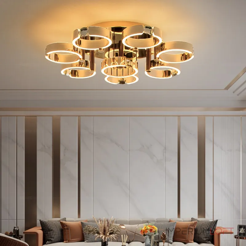 Потолочная люстра SELLIF D CH D80 Brass