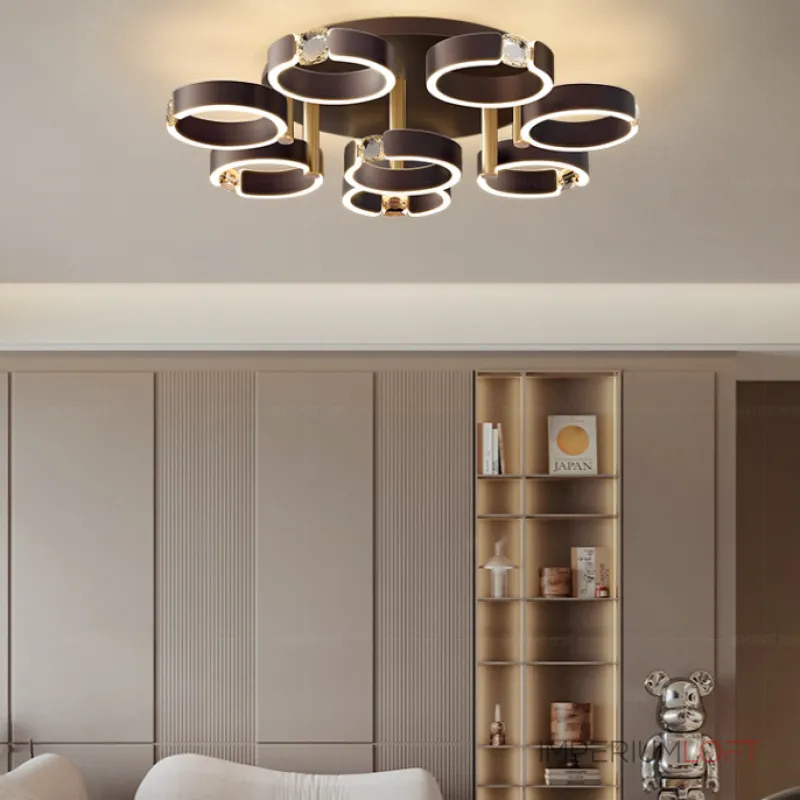 Потолочная люстра SELLIF D CH D90 Brown