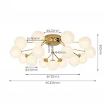 Потолочная люстра MARTIAL L15 Brass