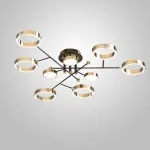 Потолочная люстра SELLIF CH L9 Brass