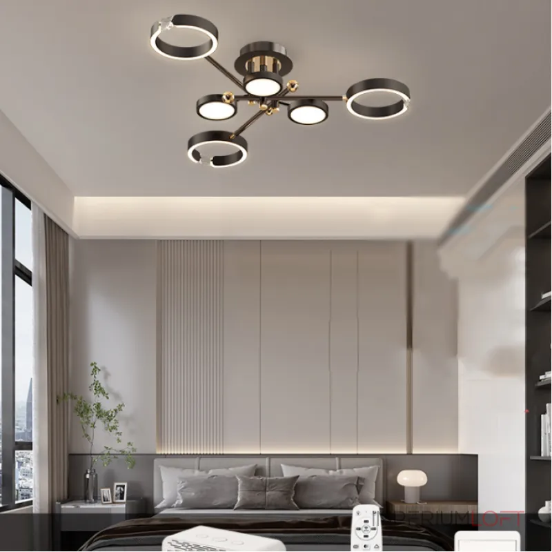 Потолочная люстра SELLIF CH L9 Brass