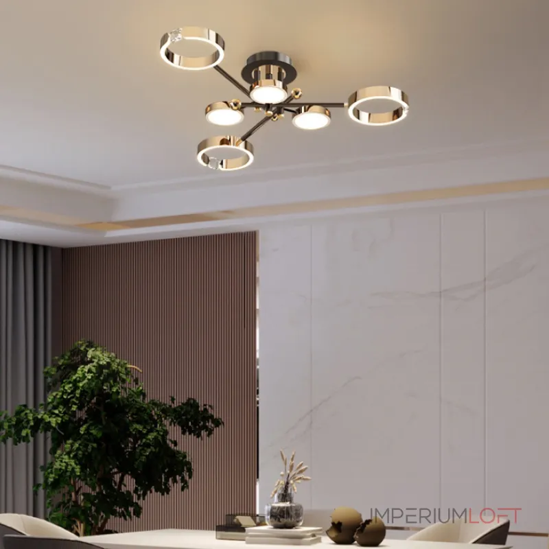 Потолочная люстра SELLIF CH L9 Brass